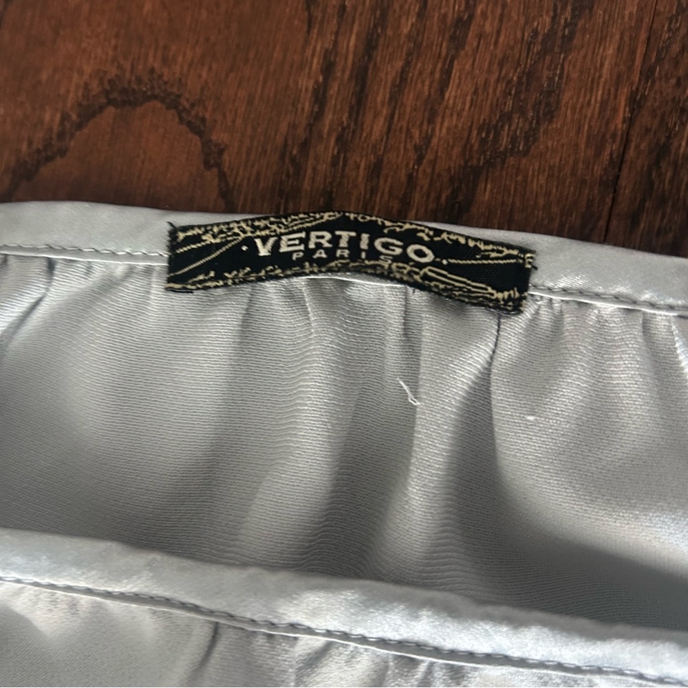 Vertigo Paris Silver Dress No Size or Material Tag
See Measurements in Listing - Picture 5 of 7